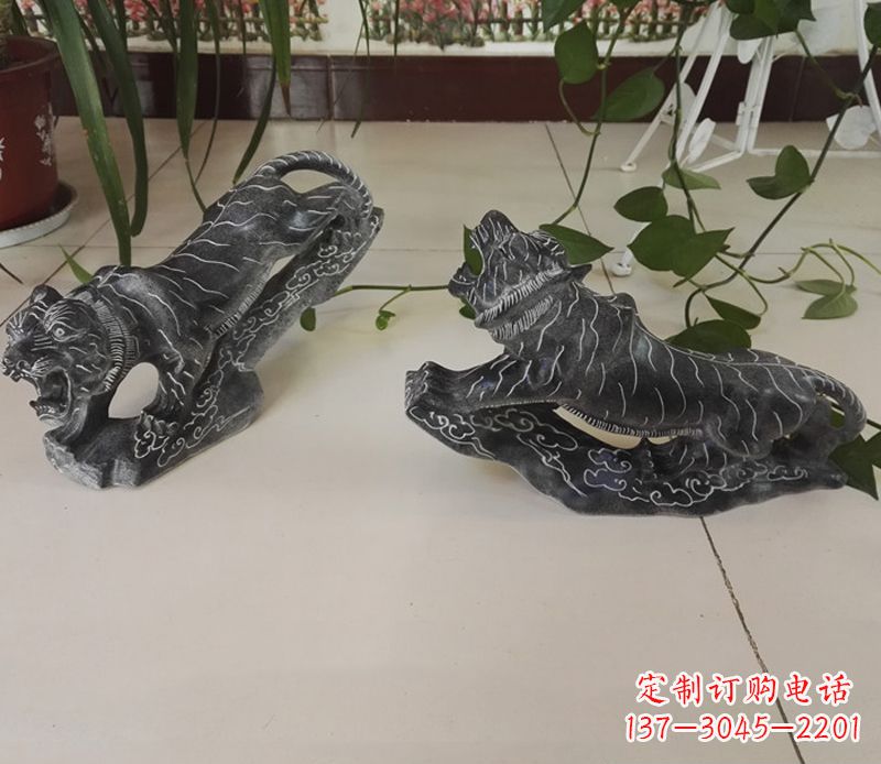 重庆青石大型老虎雕塑是由中领雕塑设计制作的一…