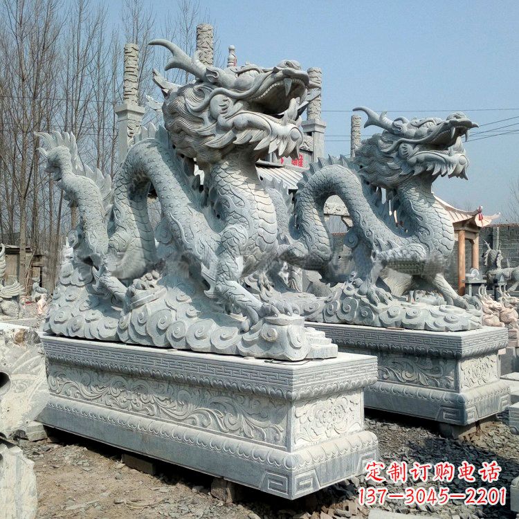 重庆青石龙雕塑(一对)