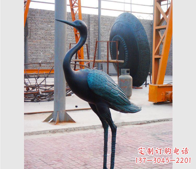 重庆青铜动物仙鹤雕塑