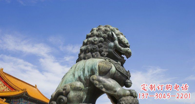 重庆青铜故宫狮铜狮子雕塑