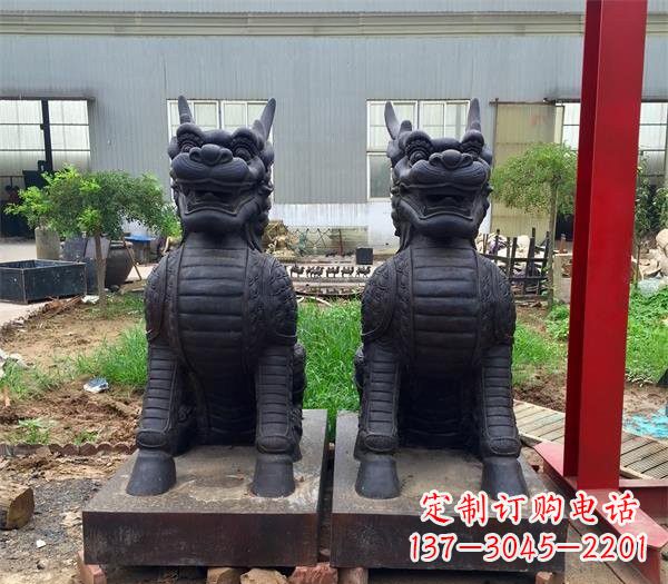 重庆青铜精美麒麟雕塑,注入艺术气息