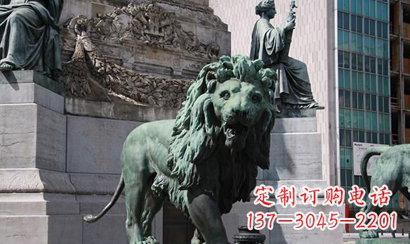 重庆青铜狮子摆件