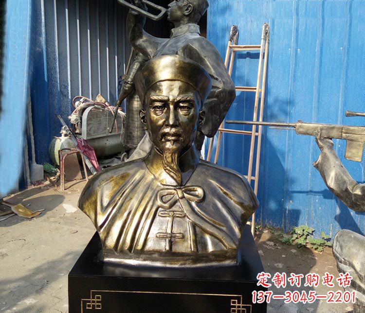 重庆经典英雄,林则徐铜雕