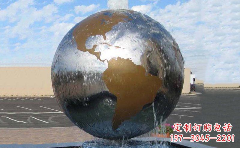 重庆精细不锈钢地球雕塑,让您的家居更有文艺范