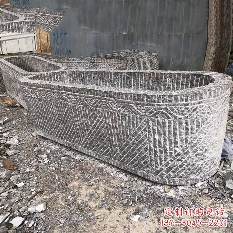 重庆起点雕刻•手工老石槽雕塑