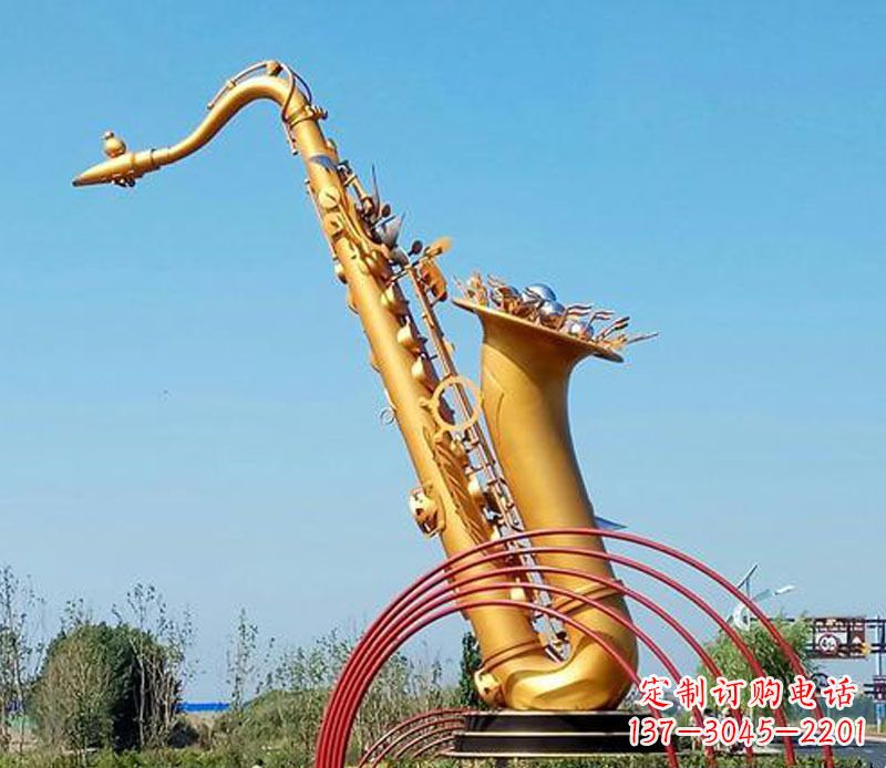 重庆中领雕塑：萨克斯铜雕高质量制作