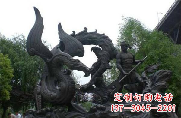 重庆赛龙舟铜雕