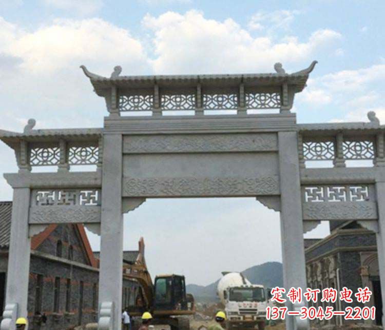 重庆牌坊大理石石雕:显露美丽的古典风情