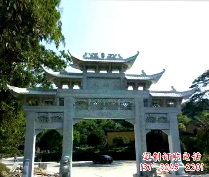 重庆艺术般的精美大理石牌坊雕塑,为您的家增添高雅气质