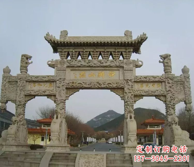 重庆铭刻美好时光,中领雕塑牌坊石雕