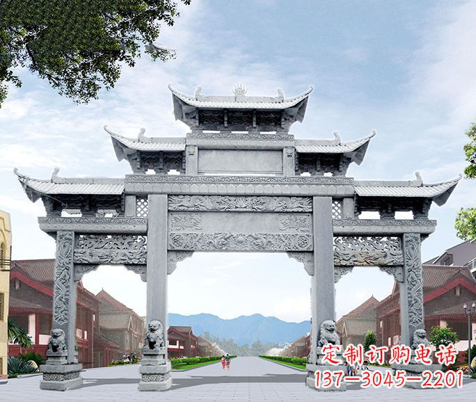重庆高品质牌坊石雕，为您量身定制