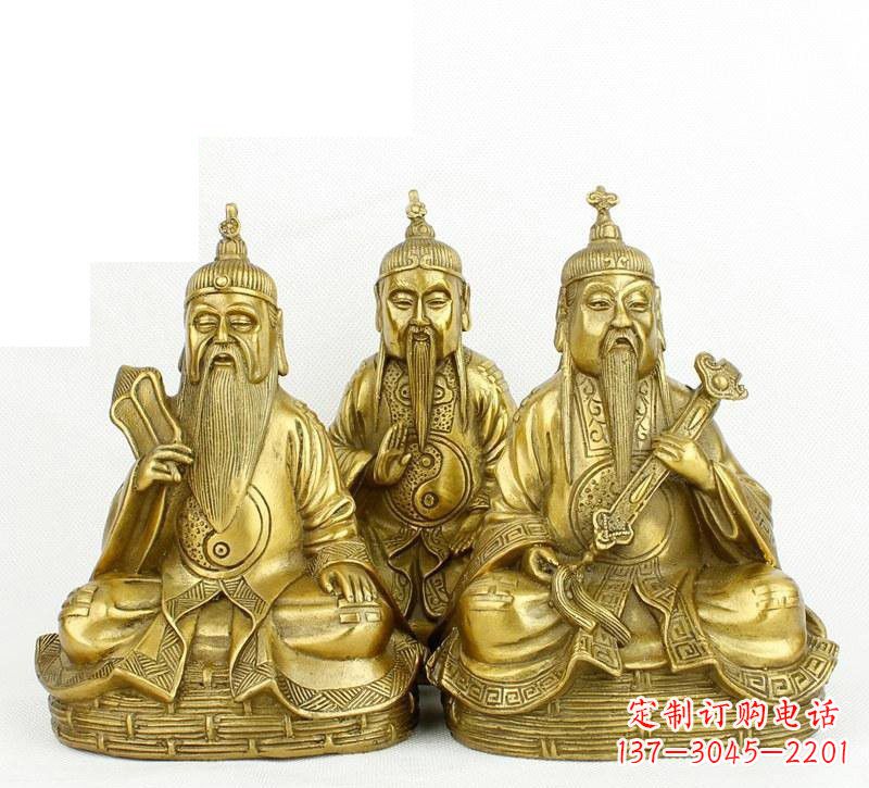 重庆三清祖师神像铜雕,古典经典展现