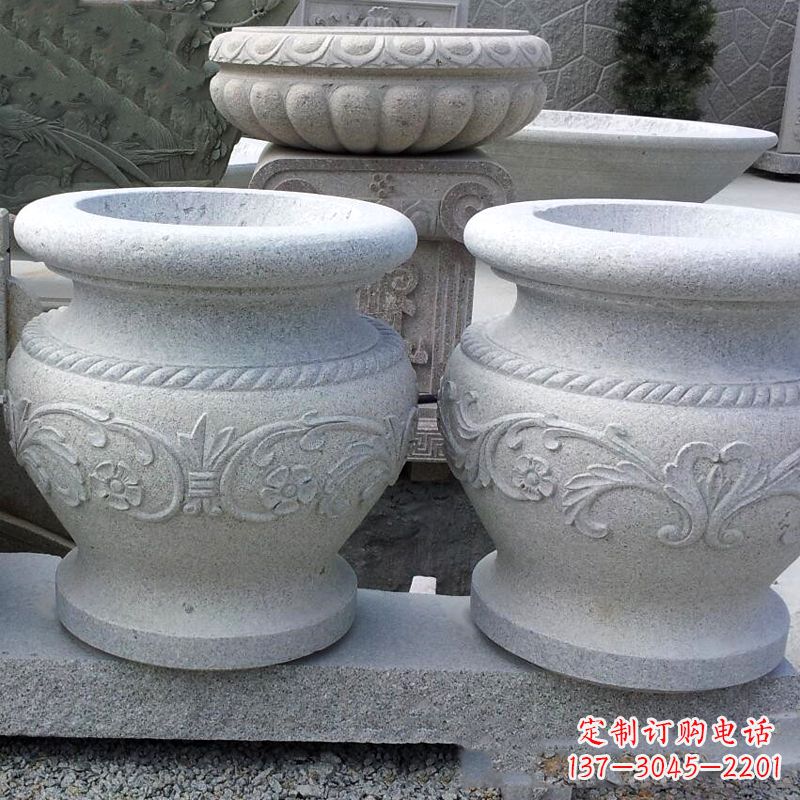 重庆砂岩花盆石雕,搭配室内装饰空间