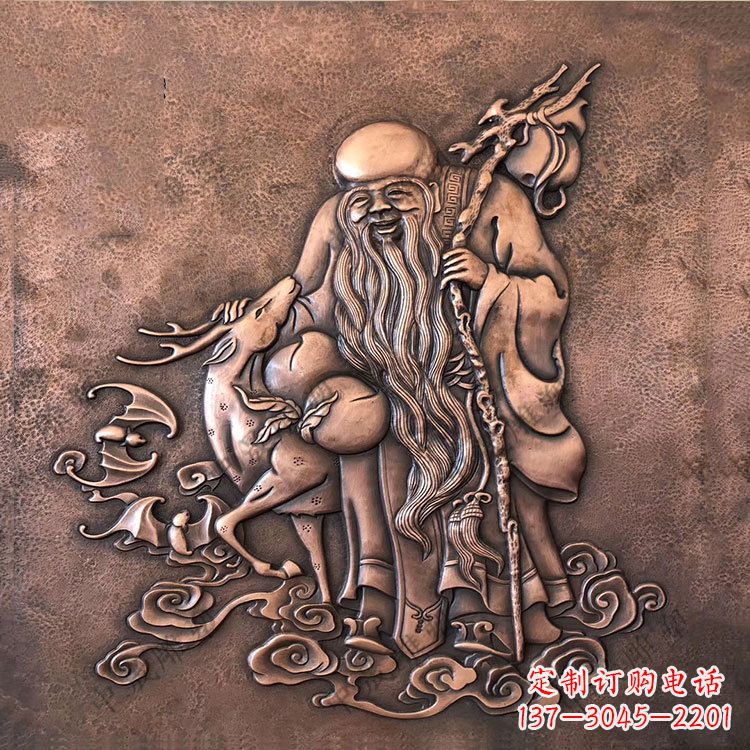 重庆追求长寿的崇高象征——紫铜老寿星雕塑