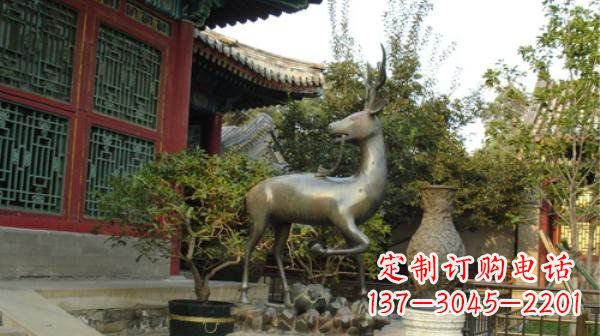 重庆神鹿寺庙铜雕动物定制