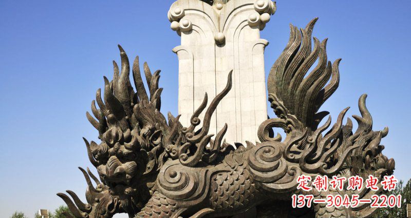 重庆中领雕塑:神兽火麒麟铜雕定制