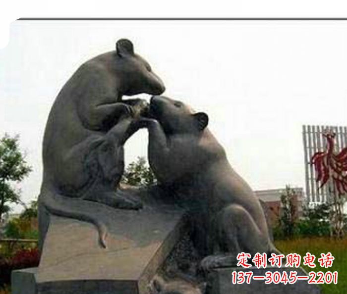 重庆精美的老鼠石雕,让你拥有不一样的家居装饰