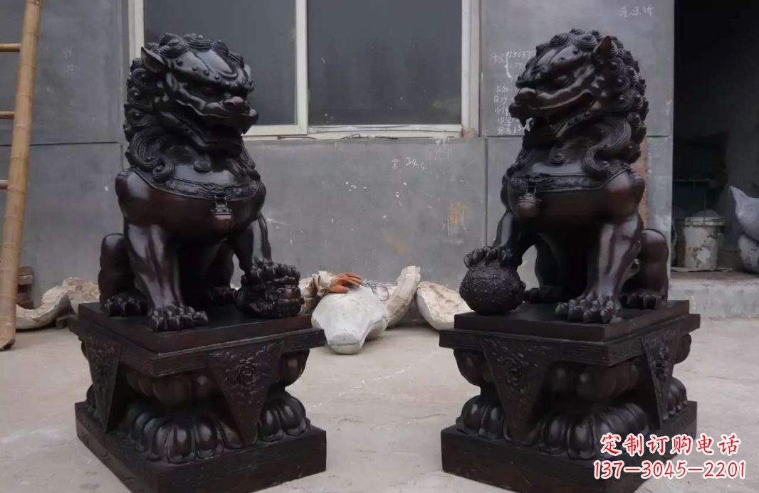 重庆中领雕塑狮子雕塑,超精致的铜雕艺术
