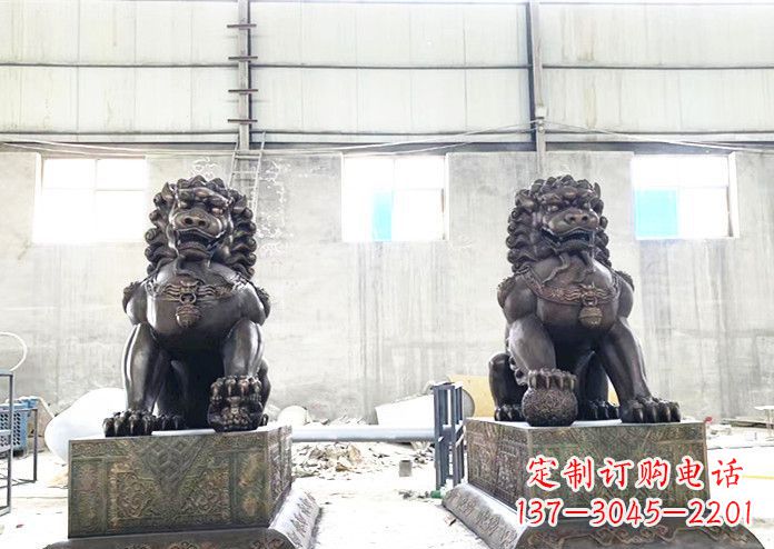 重庆中领雕塑专业生产高端铜狮子雕塑。狮子雕塑…