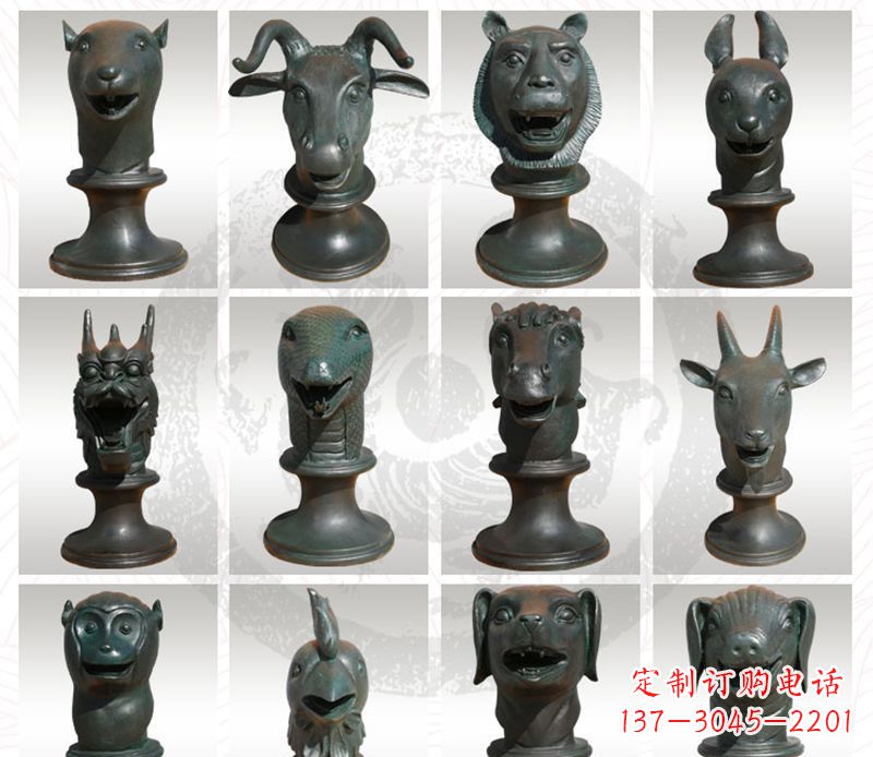 重庆限量版十二生肖铜雕塑