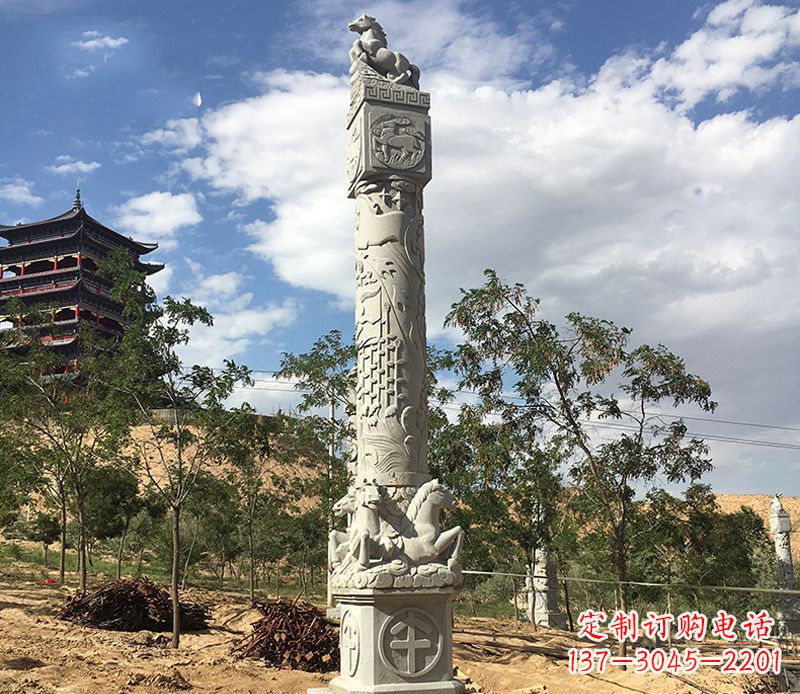 重庆十二生肖午马柱石雕,深刻铭刻你的特殊瞬间