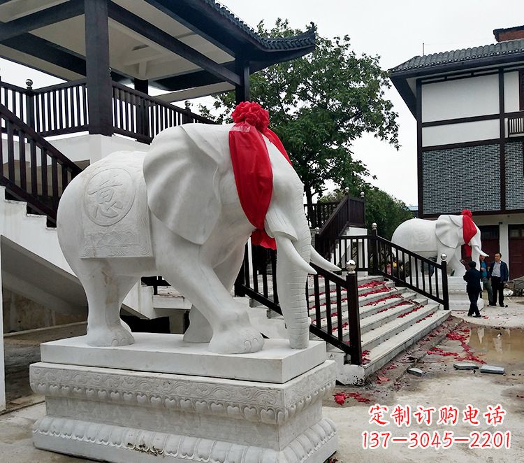 重庆迎接观音祝福的精美大象观音栏杆