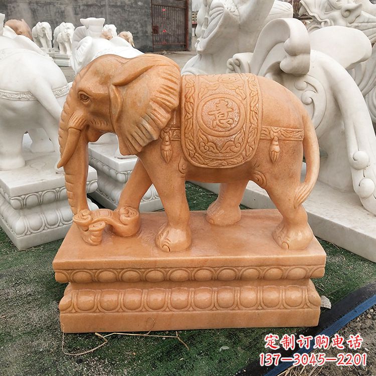 重庆立柱大象雕塑,集美观和实用于一体