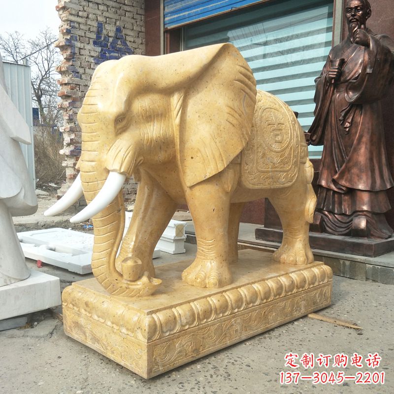 重庆精美大象雕塑,为你定制宅神兽