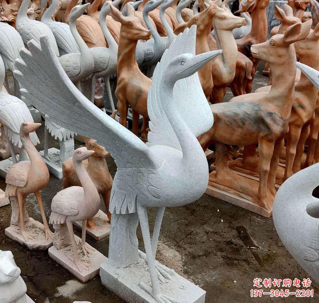 重庆丹顶鹤雕塑,令您汲取自然之美