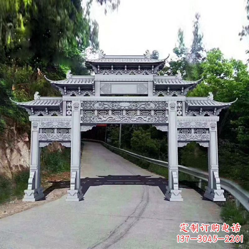 重庆艺术品般的牌楼雕塑
