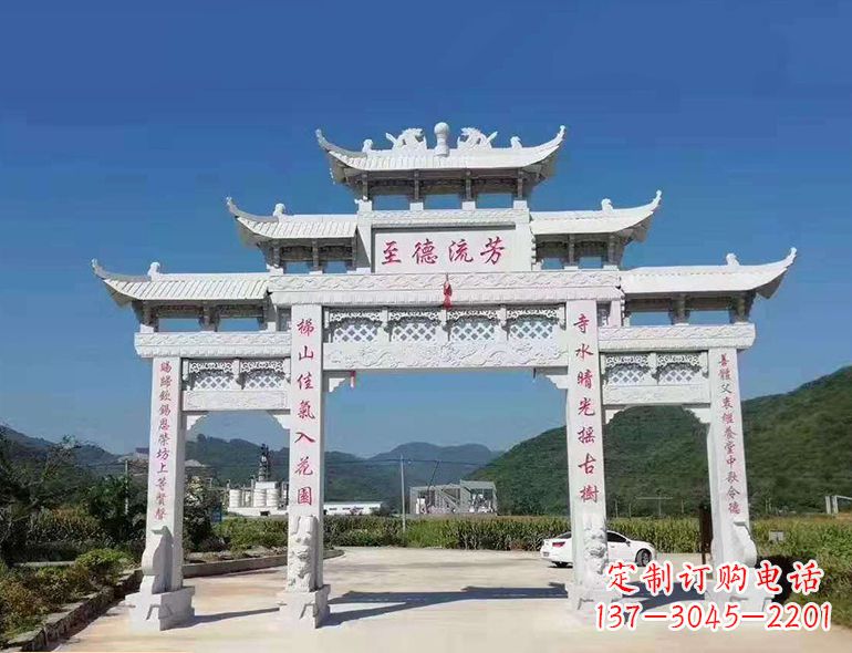 重庆匠心制作,精致牌坊雕塑