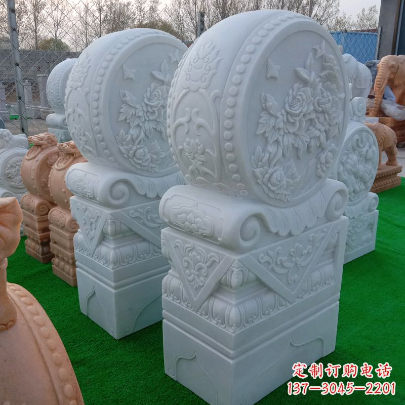 重庆石雕方柱门墩