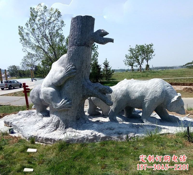 重庆欧洲风格狗熊公园雕塑