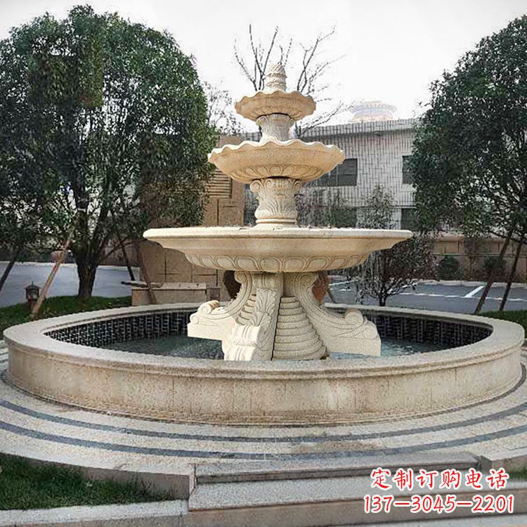 重庆石雕花盆喷泉