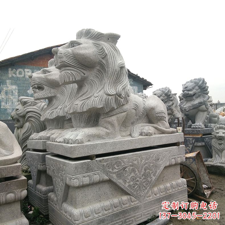 重庆优质石雕汇丰狮子雕塑