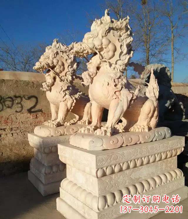 重庆完美的石雕-麒麟雕塑