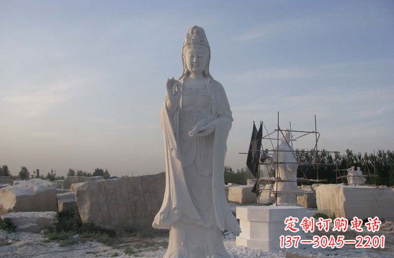 重庆现代艺术风格观音石雕塑