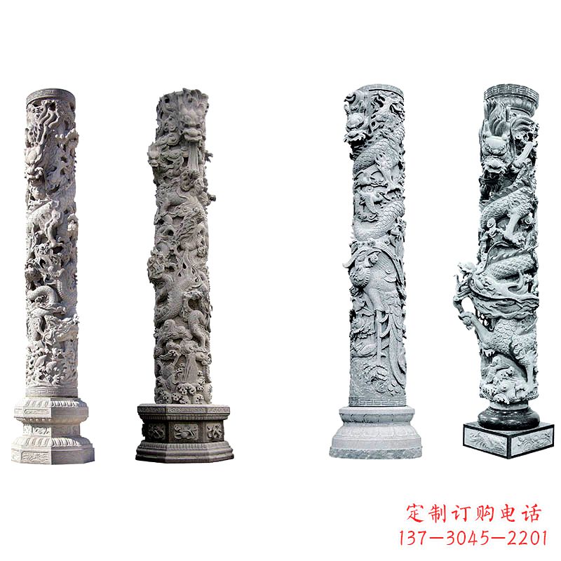 重庆石雕龙柱雕塑