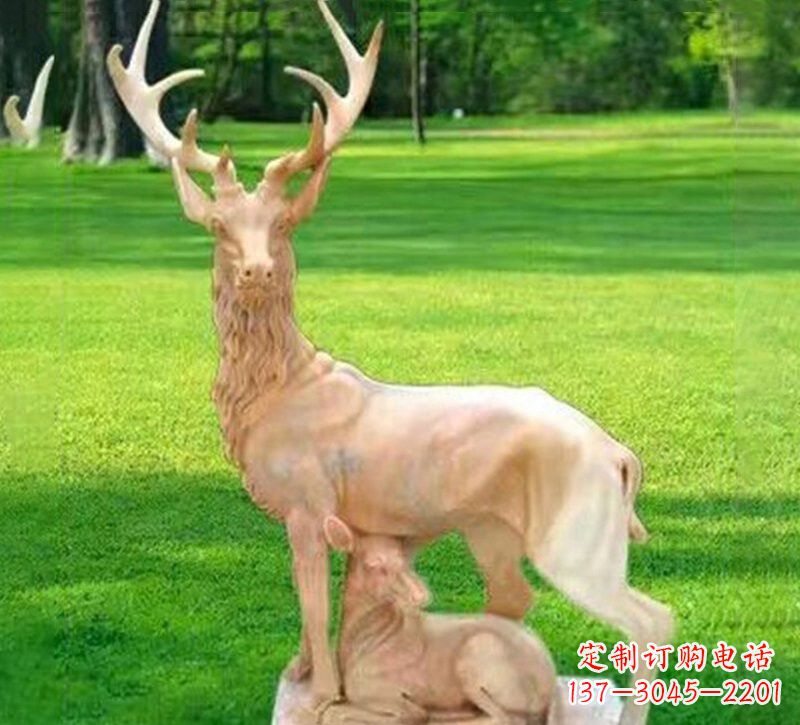 重庆石雕鹿动物雕塑