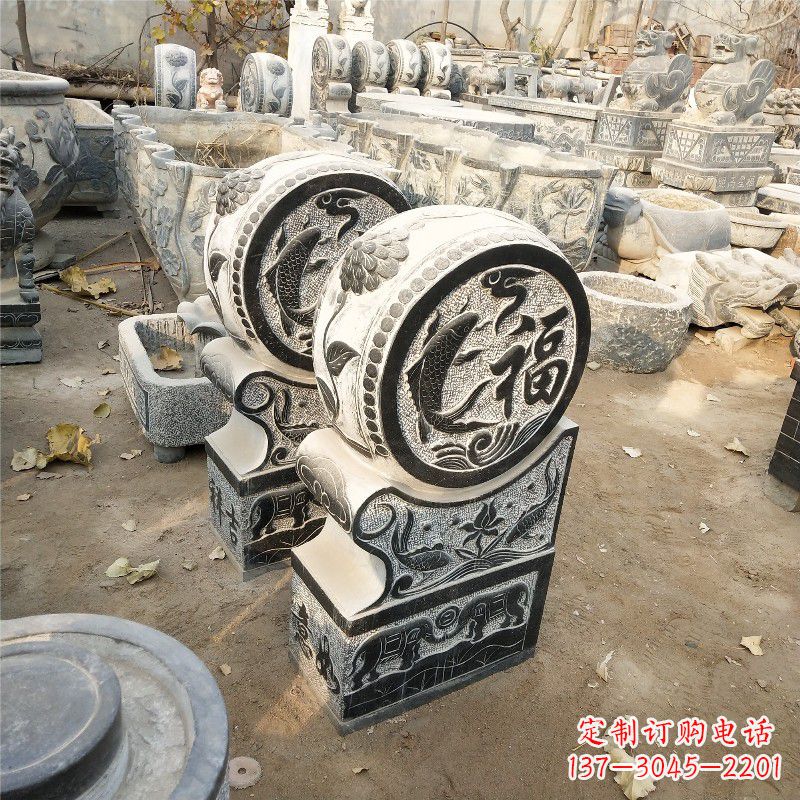 重庆石雕门墩风水雕塑内容