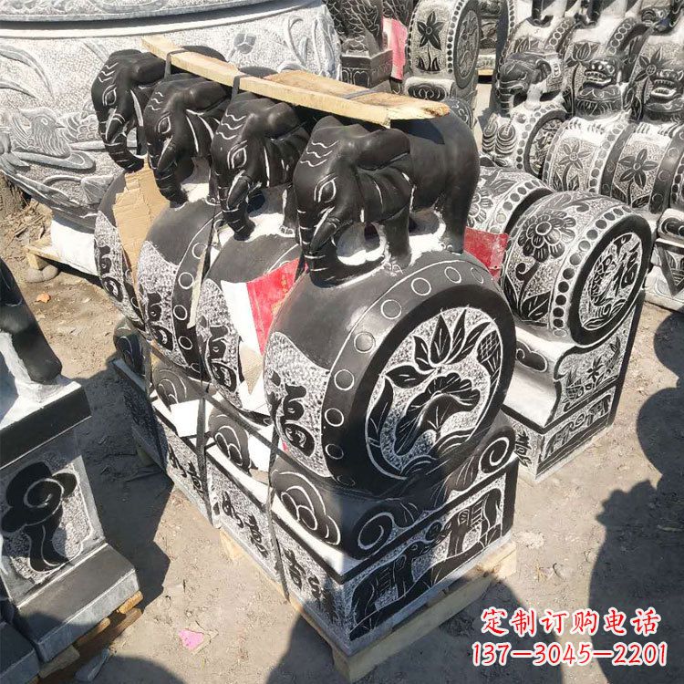 重庆艺术精品,凤凰雕塑门墩