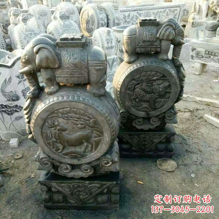 重庆石雕门墩石鼓