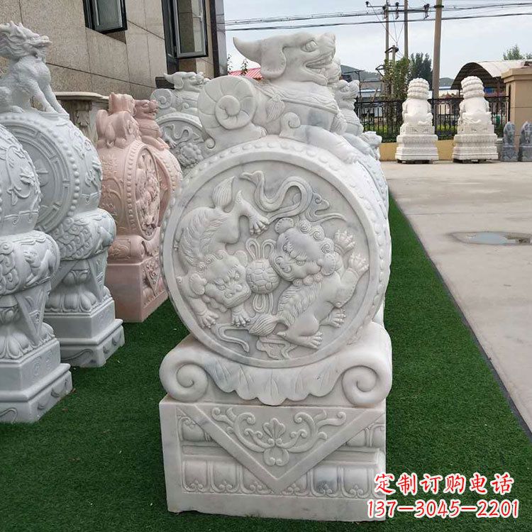重庆石雕牌坊抱鼓石,有艺术气息的雕塑定制