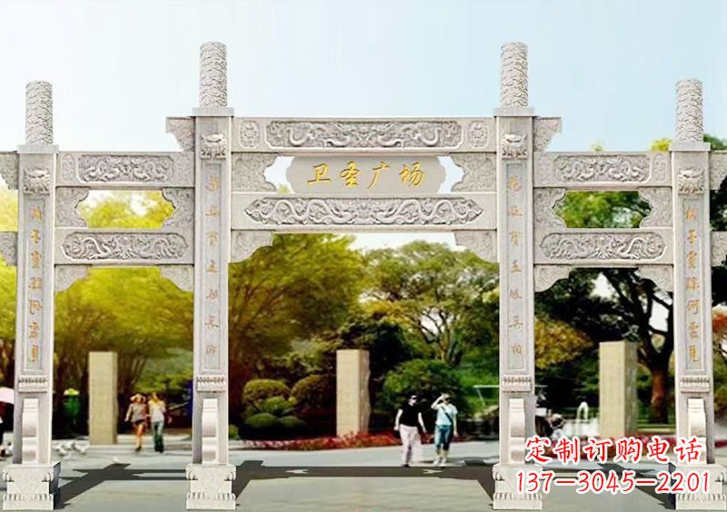 重庆石雕牌坊雕