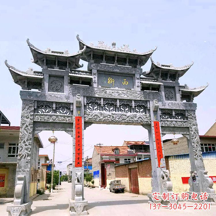 重庆[经典领航，高品质石雕牌坊雕塑]