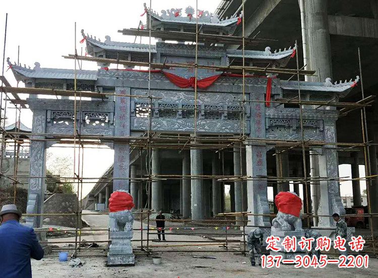 重庆石雕牌坊|精致细腻的石雕雕塑