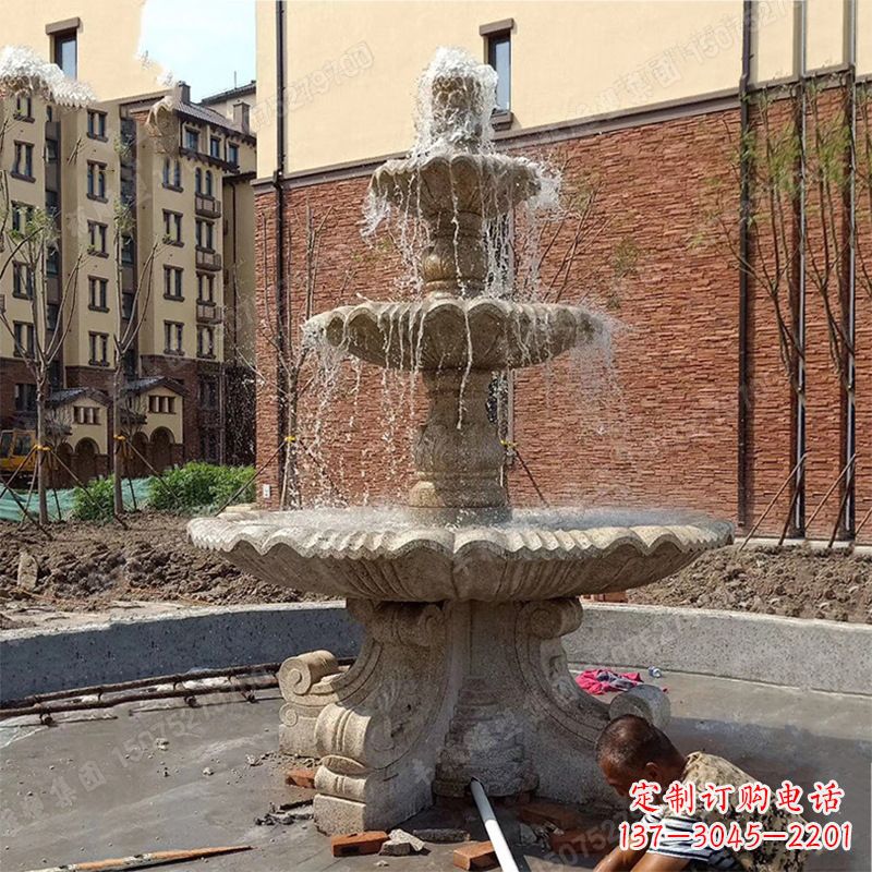 重庆中领雕塑石喷泉雕塑