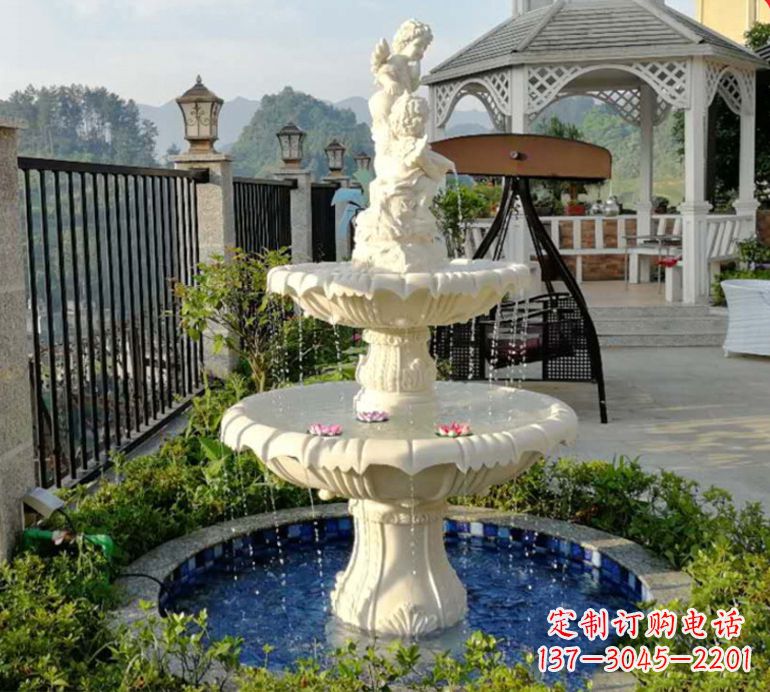 重庆石雕喷泉水池-精致定制
