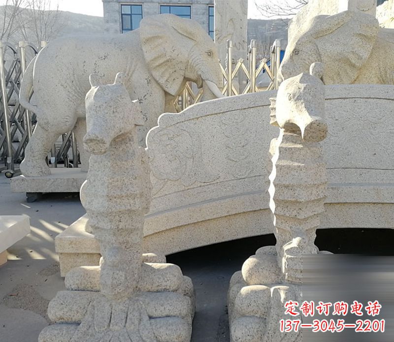 重庆石雕喷水海马
