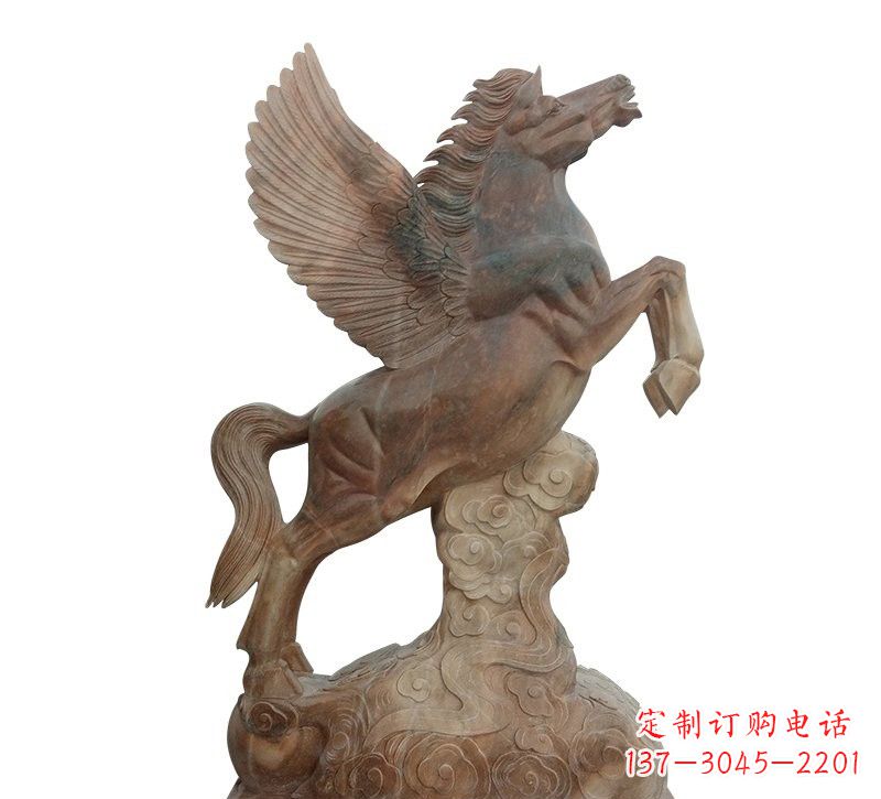 重庆石雕祥云飞马